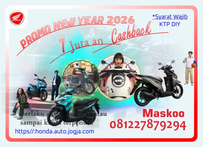 promo cashback jutaan vario scoopy beat 2026 jogja